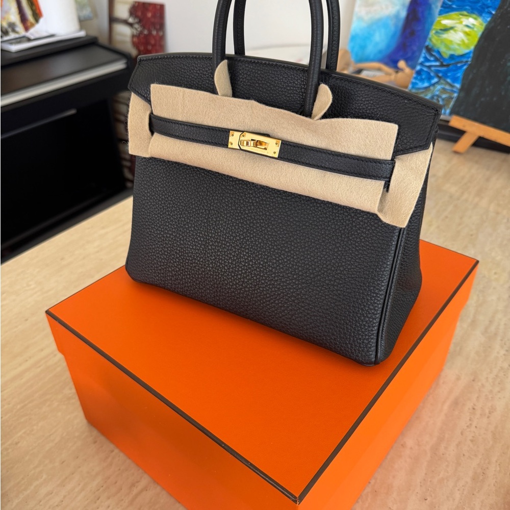Elegant Black Birkin 25 Togo